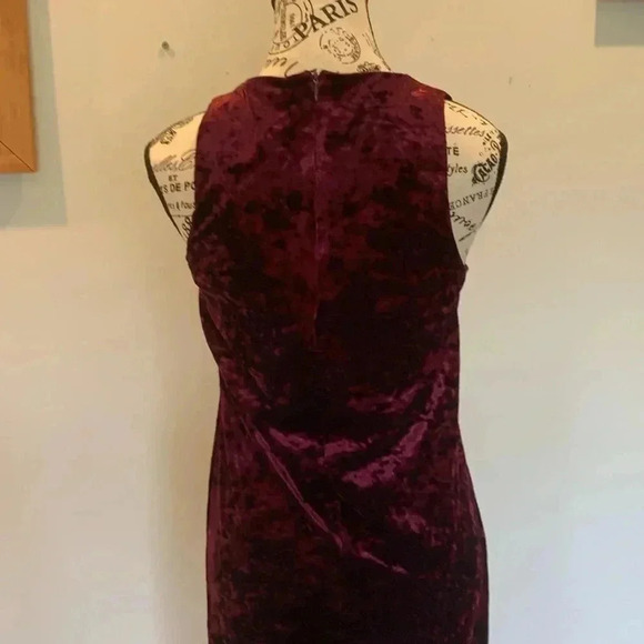 Forever 21 Women’s Small Kurta Style Crushed Velour Sleeveless Dress Purple-Pink - Picture 3 of 5